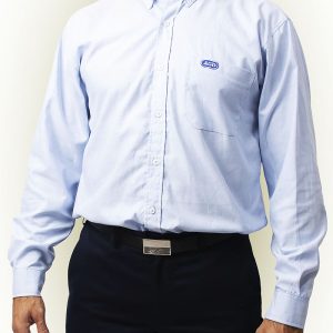 C09 - Camisa hombre Oxford lisa mangas largas