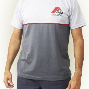 R09 - Remera algodón mangas cortas combinada - Con vivos