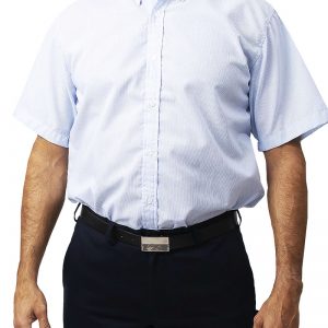 C14 - Camisa hombre batista rayada mangas corta