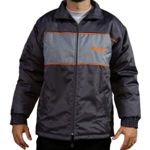 K19 - Campera abrigo de tracker forrada con matelasse combinada